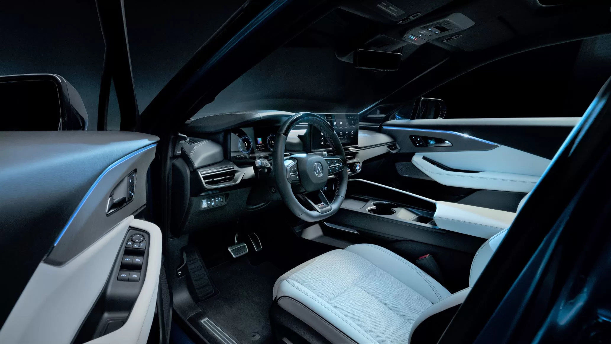 Acura ZDX Type S driver-side interior.