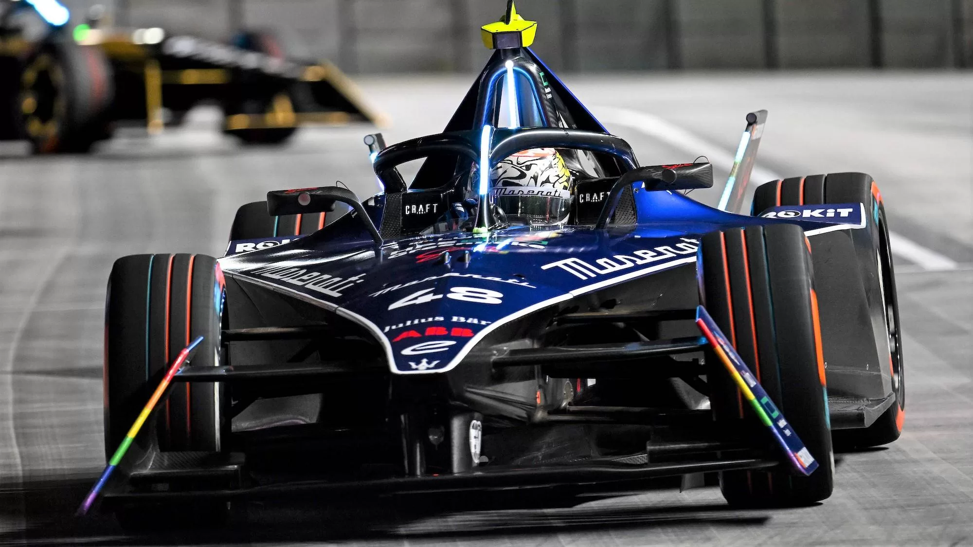 Maserati MSG Racing's Gen3 Tipo Folgore at the London E-Prix. (Edoardo Mortara)