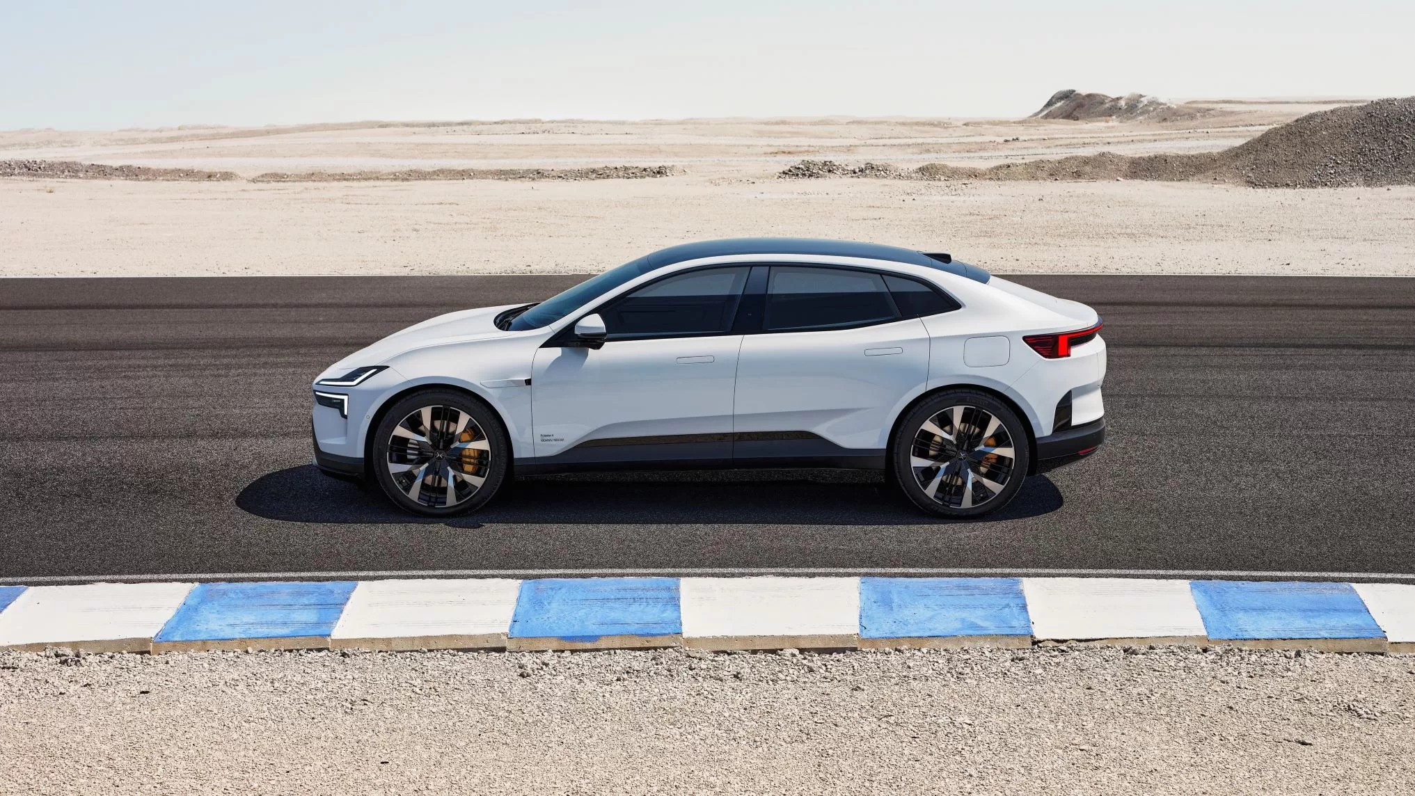 Polestar 4 at Gotland Ring in Sweden.