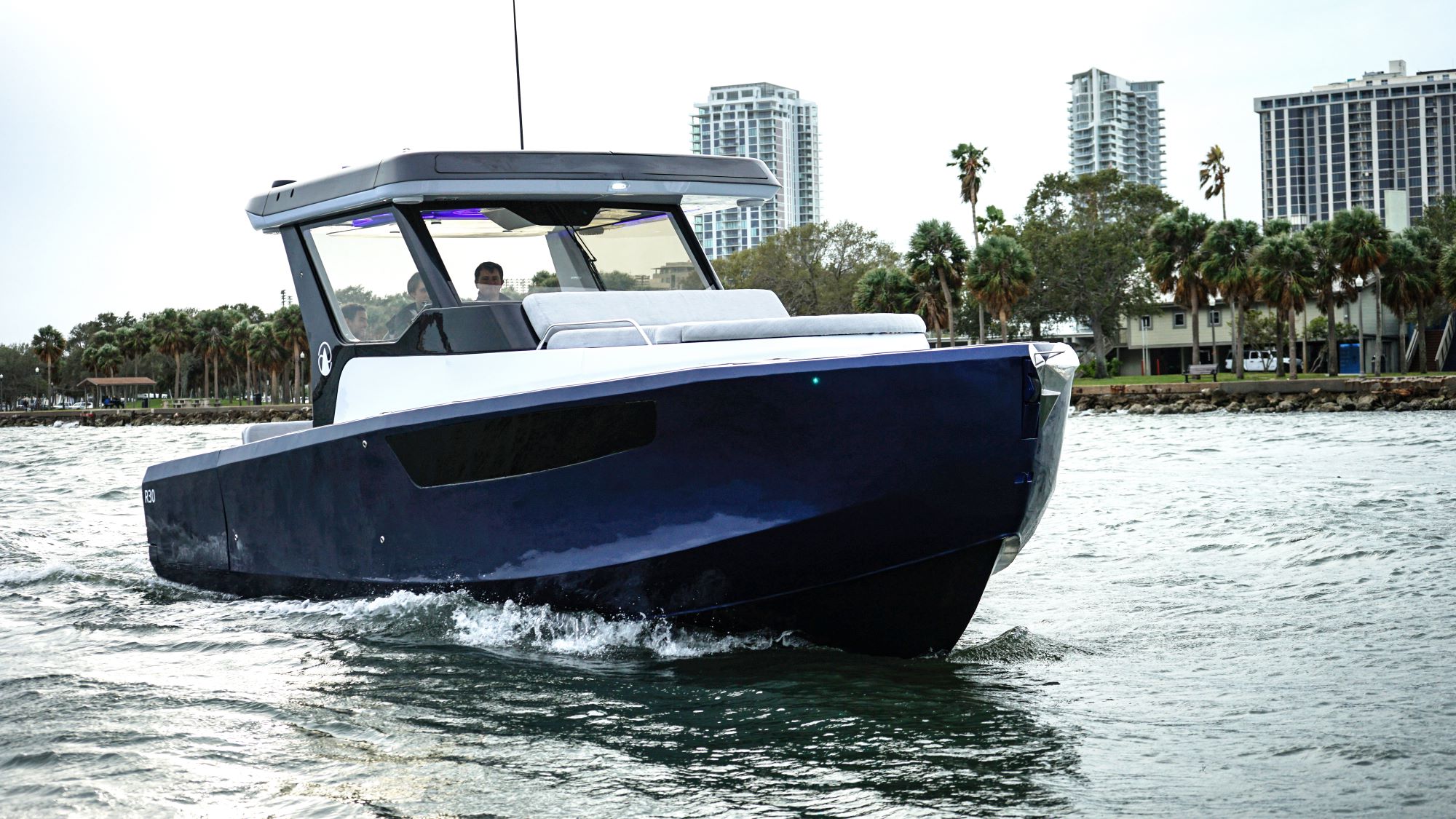 BIG R30 on the water.