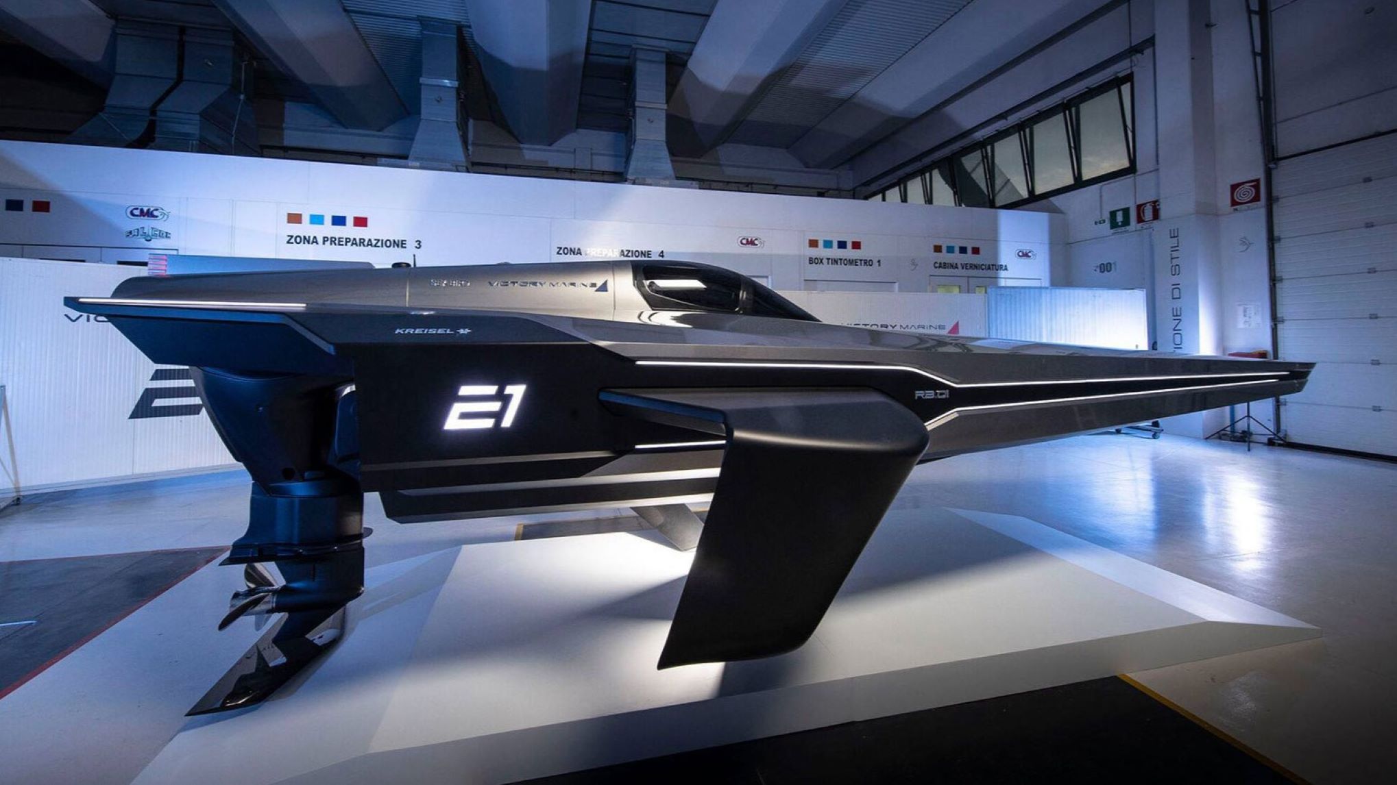 E1 Series RaceBird design side. (C-MAP)