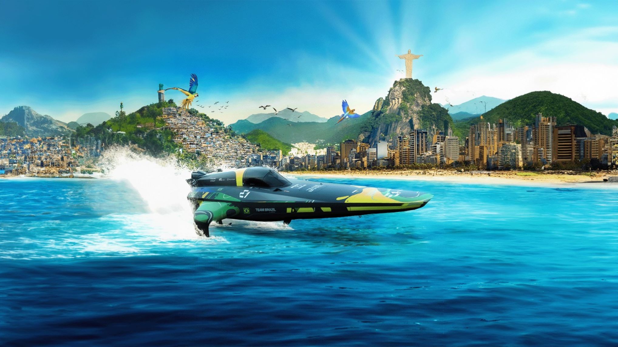 E1 Series Team Brazil promotional render.