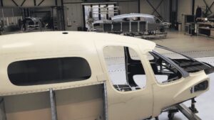 Lilium Jet fuselage building.