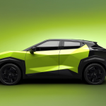 Nissan Juke EV teaser side.