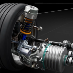 Ferrari Luce electric wheel corner.